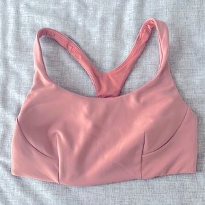 Light orange coral lululemon sports bra size 8